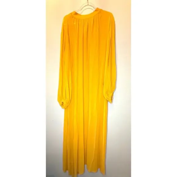 NWT Andrea Iyamah Sade Cover-Up Maaxi Dress Marigold Women's Size S/M Beach Swim - Picture 3 of 4